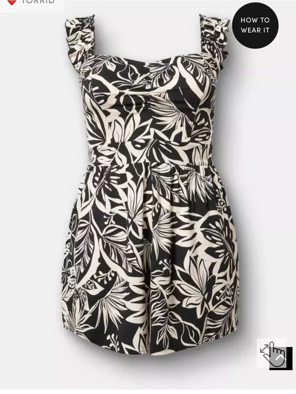 Torrid Ruffled Straps Layered Romper - Picture 7 of 8